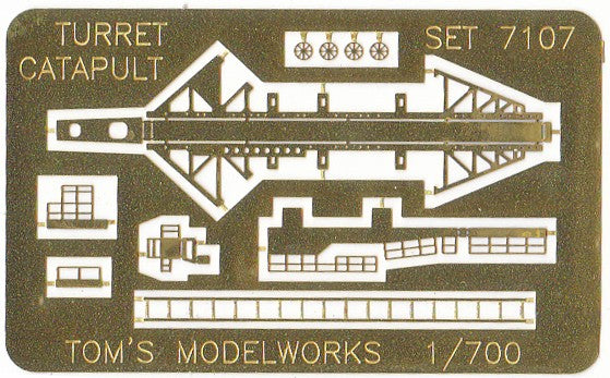 Toms Model Works 7107 1/700 USN Battleship Turret Catapult for New York, Texas, Oklahoma, Nevada & Pennsylvania (D)