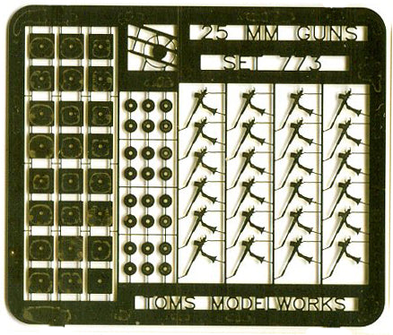 Toms Model Works 773 1/700 IJN 25mm Guns (D)