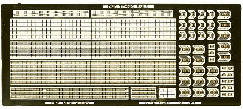 Toms Model Works 782 1/700 RMS Olympic Ocean Liner Rails for RVL (D)