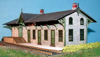 The N Scale Architect 10002 N Scale Branchville Station -- Kit - 5-1/2 x 2-3/4 x 1-3/4" 14 x 7 x 4.4cm