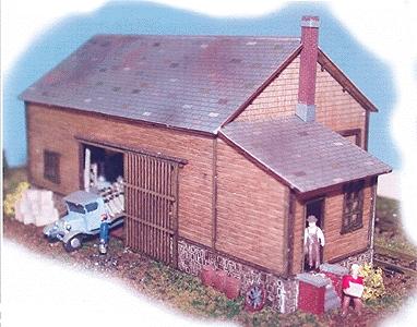 The N Scale Architect 10007 N Scale Waterville Freight House -- Kit - 5 x 2-1/2 x 2-1/2" 12.7 x 6.4 x 6.4cm