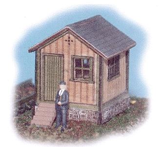 The N Scale Architect 10008 N Scale Waterville Switchman's Shanty -- Kit - 1 x 3/4 x 1" 2.5 x 1.9 x 2.5cm