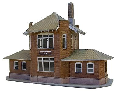 The N Scale Architect 10011 N Scale MG Tower -- Kit - 4 x 2-1/4 x 2-1/2" 10.2 x 5.7 x 6.4cm