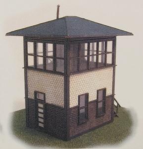 The N Scale Architect 10012 N Scale Reading Company Standard Tower -- Kit - 1 x 1 x 1-1/4" 2.5 x 2.5 x 3.2cm