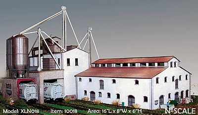 The N Scale Architect 10018 N Scale X-Cel Feed (Laser-Cut Wood) -- Kit - 16 x 8 x 6" 40.6 x 20.3 x 15.2cm