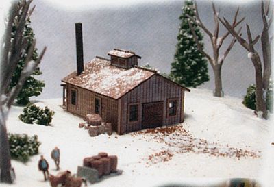 The N Scale Architect 10021 N Scale Maple Sugar House -- Kit - 3 x 1-1/2 x 1-1/4" 7.6 x 3.8 x 3.2cm