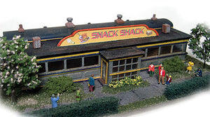 The N Scale Architect 10029 N Scale Baggage Car Diner - Trackside Series -- Laser-Cut Wood Kit - 5-1/2 x 2-1/2" 14 x 6.4cm