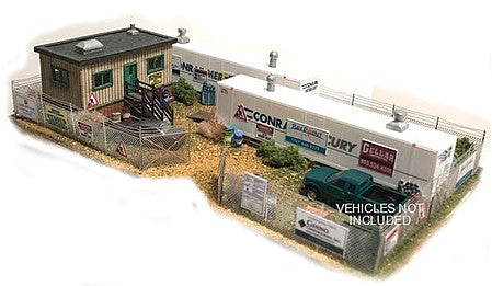 The N Scale Architect 10045 N Scale Job Site - Trackside Series -- Laser-Cut Kit - 7-3/4 x 4-1/2 x 1-1/4" 19.7 x 11.4 x 3.2cm