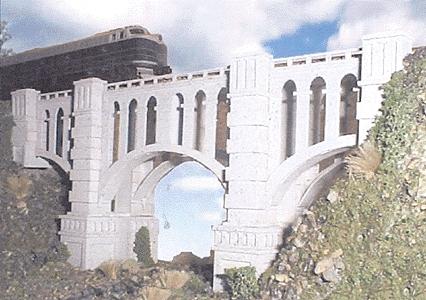 The N Scale Architect 10200 N Scale Master Craftsman Series - Ogden Creek Viaduct (Base) -- Laser-Cut Wood Kit - 8 x 2 x 4-1/2" 20.3 x 5.1 x 11.4cm