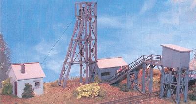 The N Scale Architect 10204 N Scale Journeyman Series - Grover Cleveland Mine -- Laser-Cut Wood Kit - 6 x 7-1/2" 15.2 x 19.1cm
