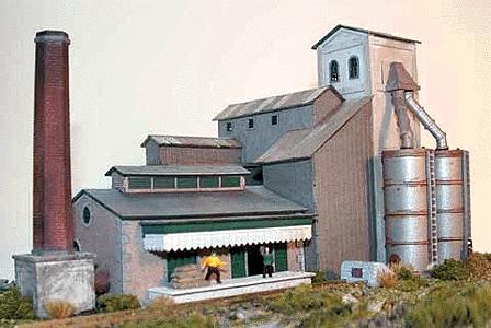 The N Scale Architect 10702 N Scale Shue Cement Company -- Kit - 8 x 4 x 3-1/2" 20.3 x 10.2 x 8.9cm