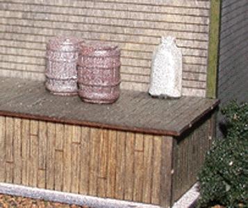 The N Scale Architect 20030 HO Scale Barrel Assortment -- Wood pkg(6)