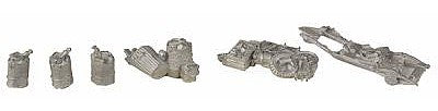 The N Scale Architect 20050 HO Scale Garbage Rubbish Set