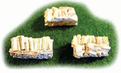 The N Scale Architect 20055 N Scale Split Wood Stack Assortment -- 3 Different Style Stacks