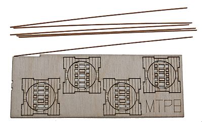 The N Scale Architect 20063 N Scale M-Trak 30" Gauge (Nn30) Mine Track System - Kit (Laser-Cut Wood, Metal) -- Turntable pkg(4) (Includes 24" 61cm of Rail)