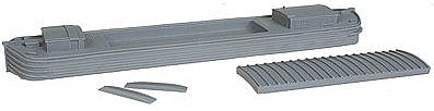 The N Scale Architect 20073 HO Scale Erie Canal Barge - Waterline Hull -- Resin Kit - 15 x 2 x 1-1/2" 38.1 x 5.1 x 3.8cm