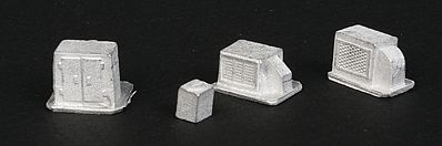 The N Scale Architect 20088 N Scale Roof HVAC (Air/Heating Unit) Assortment - Making A Scene(TM) -- 1 Each of 4 Styles