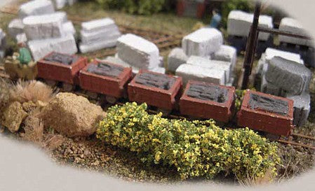 The N Scale Architect 20107 N Scale Tile Wagons - Cast-Metal Kit -- pkg(4)