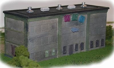 The N Scale Architect 30031 Z Scale Nansen Street Models - A Division Of N Scale Architect -- ABC Recycling Warehouse - 5-1/2 x 2 x 2-1/4" 14 x 5.1 x 5.7cm