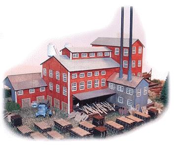 The N Scale Architect 30033 Z Scale Railway Heritage Models - Long Valley Lumber -- Laser-Cut Micro-Plywood Kit - 10-1/2 x 7-1/2 x 4" 26.7 x 19.1 x 10.2cm