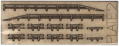 The N Scale Architect 30038 Z Scale EaZyKit Series - Freight Loading Dock -- Kit - 4 x 5/8 x 1/4" 10.2 x 1.6 x .6cm