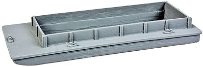 The N Scale Architect 30045 Z Scale Open-Scow Barge -- EaZy Kit (Resin) - 4-1/2 x 1-3/4 x 1/2" 11.4 x 4.4 x 1.3cm
