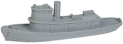 The N Scale Architect 30055 Z Scale Diesel Tug Boat - Kit (Resin) -- 4-1/2 x 3/4 x 1/4" 11.4 x 1.9 x .6cm