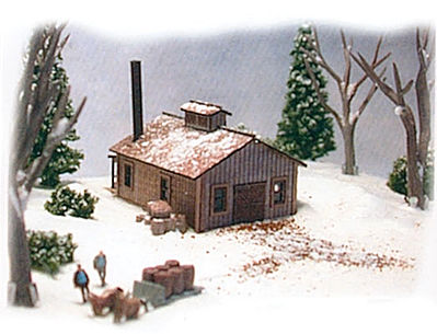 The N Scale Architect 30056 Z Scale Maple Sugar House -- Kit - 2-1/4 x 1-1/4 x 1" 5.7 x 3.2 x 2.5cm