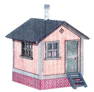 The N Scale Architect 40006 HO Scale Waterville Switchman's Shanty -- Kit - 2 x 1-1/2 x 2" 5.1 x 3.8 x 5.1cm