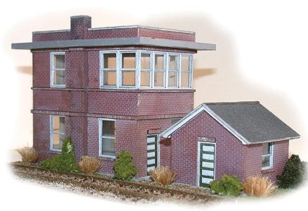 The N Scale Architect 40009 HO Scale Pennsylvania Railroad Allegheny Ridge Tower -- Kit - 7-1/4 x 3 x 4" 18.4 x 7.6 x 10.2cm