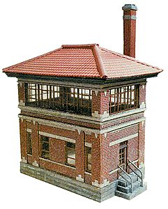 The N Scale Architect 40012 HO Scale Johnsonville Tower -- Laser-Cut Wood Kit - 4 x 2-3/4 x 4" 10.2 x 7 x 10.2cm