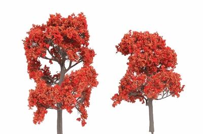 The N Scale Architect 60002 N Scale ForeGround(TM) Tree pkg(6) -- Fall Fiesta Red