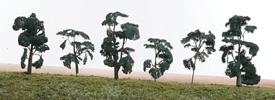 The N Scale Architect 60513 Z Scale ForeGround(TM) Tree 6-Pack -- Cedar Safari