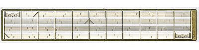 The N Scale Architect 61055 N Scale Model Builder's Supply Line Etched Brass Fencing - Scale 560' 171m -- 5-Strand Stock Fence w/Gates & Corners