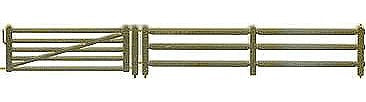 The N Scale Architect 61057 N Scale 3-Rail Corral Fence - Model Builder's Supply Line -- Scale 560' 171m