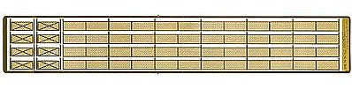 The N Scale Architect 61066 N Scale Model Builder's Supply Line Etched Brass Fencing - Kit -- 4' Chain Link Fence w/Gates - Scale 550'