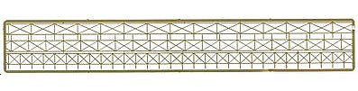 The N Scale Architect 61072 N Scale Cross Bar Fence w/Gate -- 620 Scale Feet Total