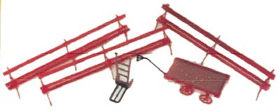 The N Scale Architect 90019 Z Scale Plank Benches & Carts - Shire Scenes