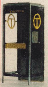 The N Scale Architect 90025 Z Scale Shire Scenes Telephone Booth w/Interior - Kit (Etched Metal) -- Modern pkg(2)