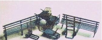 The N Scale Architect 96610 N Scale Shire Scenes Scenery Detail - Kit (Etched Metal) -- Benches, Carts & Barrows (10 Pieces)