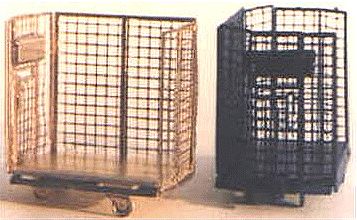 The N Scale Architect 96627 N Scale Shire Scenes Scenery Detail - Kit (Etched Metal) -- Industrial Cage Carts pkg(3)