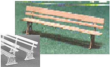 The N Scale Architect 96643 N Scale Shire Scenes Scenery Detail - Kit (Etched Metal) -- Cast-Iron Victorian Benches pkg(3)