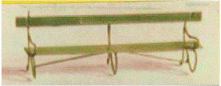 The N Scale Architect 96644 N Scale LMS-LNWR Platform Seats - Etched-Brass Kit -- pkg(3)