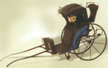 The N Scale Architect 96660 N Scale Shire Scenes Horse-Drawn Wagon w/Horse & Lamp Jewels - Kit (Etched Metal) -- Hansom Taxi (Cab)