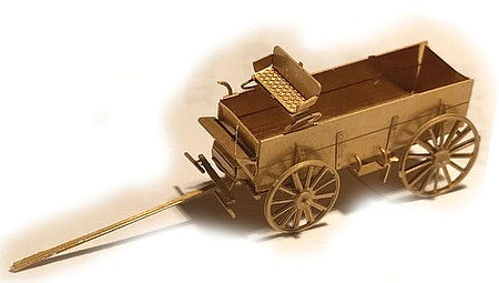 The N Scale Architect 96706 N Scale McCormick-Deering International Harvester Heavy Duty Farm Wagon - Brass Kit