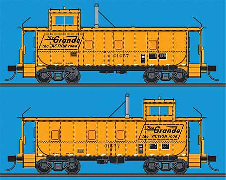 Trainworx 3140157DCC N Scale Steel Cupola Caboose with DCC Lighting - Ready to Run -- Denver & Rio Grande Western 01457 (orange, black, Utah St. Museum)