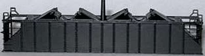 Trainworx 4001 N Scale 100-Ton Quad (4-Bay) Hopper Body Only (Plastic) -- Unpainted