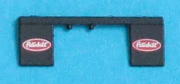 Trainworx 403201 N Scale Peterbilt Mud Flaps -- Black