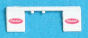 Trainworx 403202 N Scale Peterbilt Mud Flaps -- White