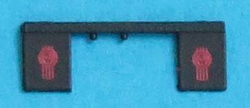 Trainworx 403203 N Scale Kenworth Mud Flaps -- Black